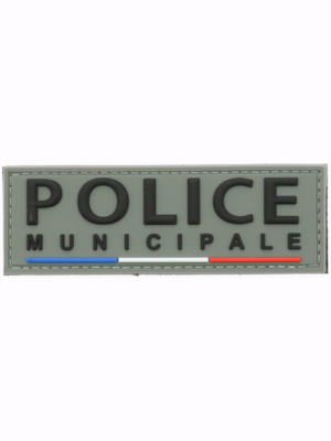 6a) Bandeaux police municipale haute visibilité gris avant