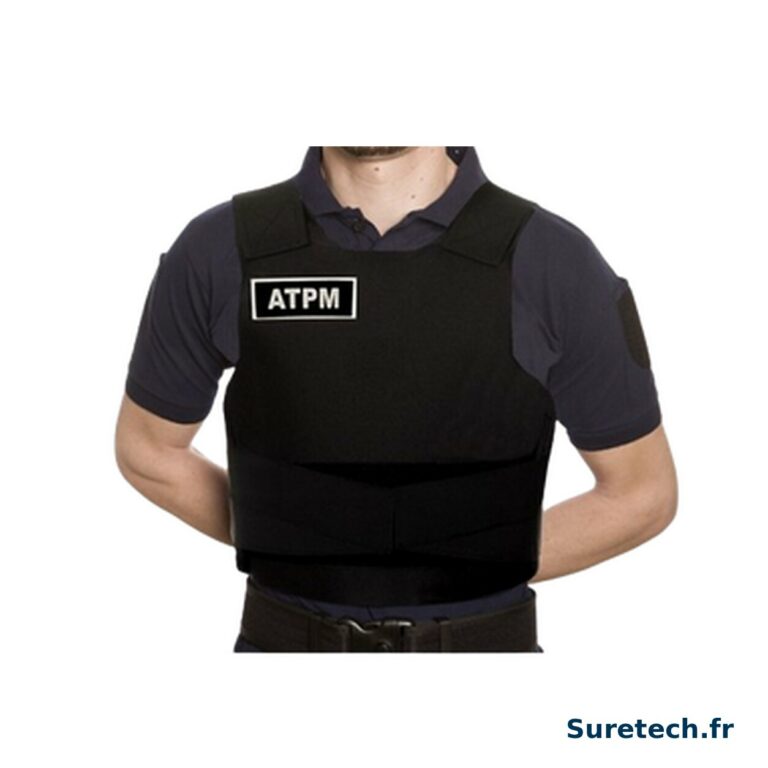 Gilet pare-balles port discret OP noir niveau IIIA